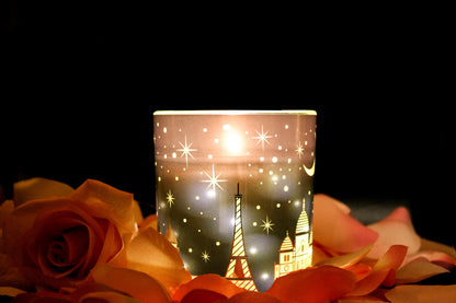 Rose Soy Wax Candle with LED lights