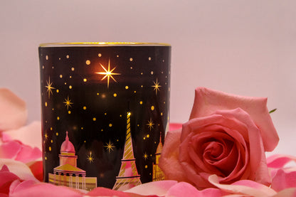 Rose Soy Wax Candle with LED lights