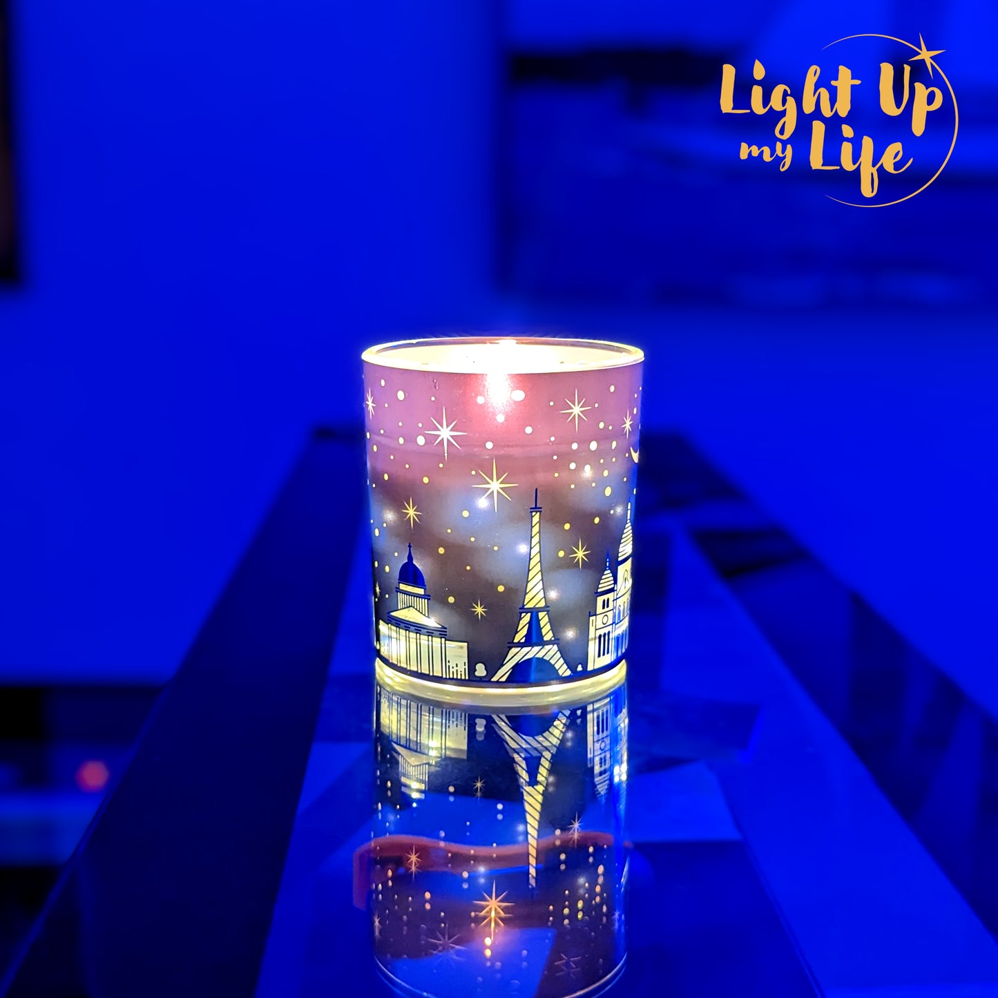 Rose Soy Wax Candle with LED lights